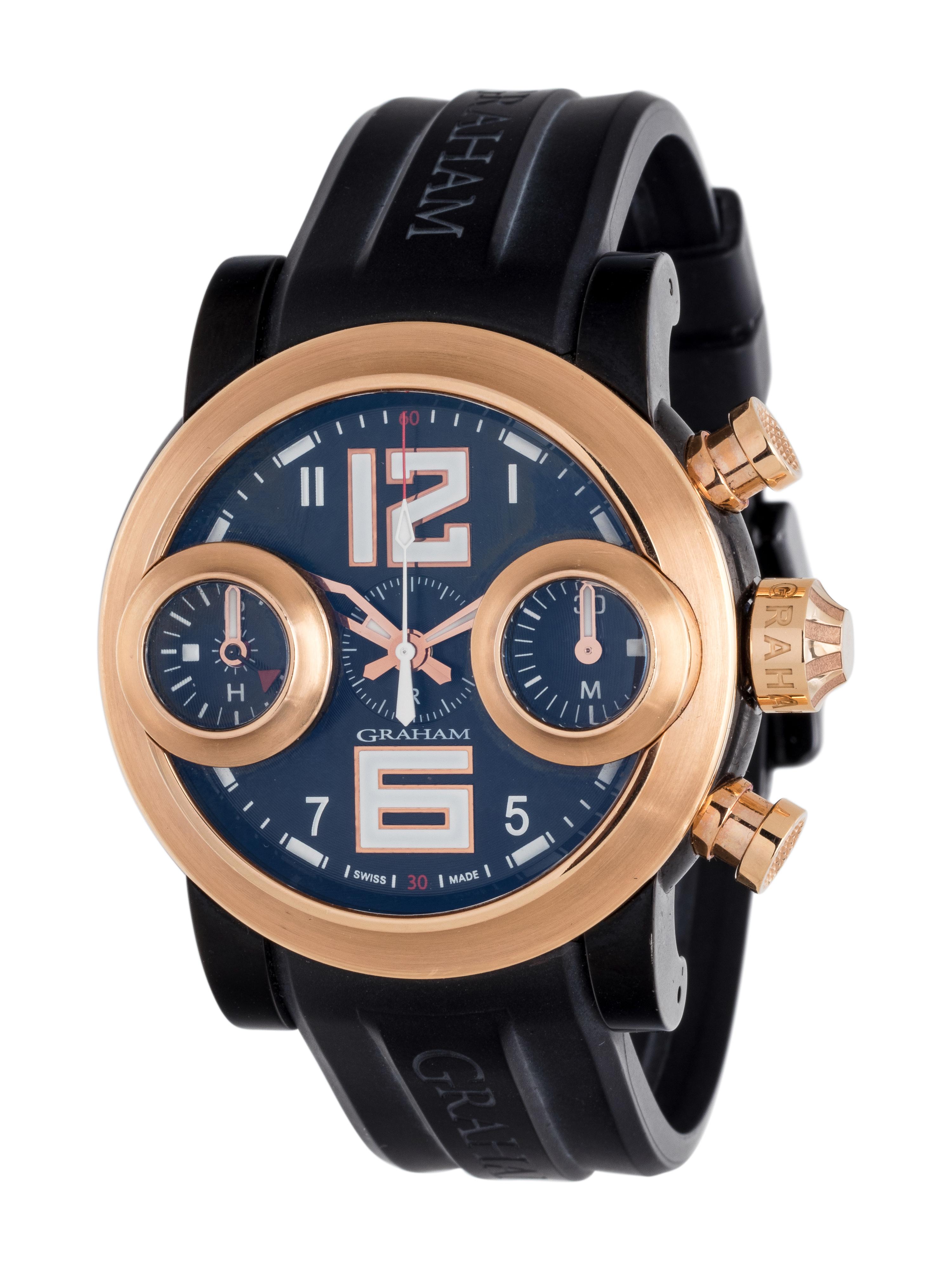 GRAHAM, 18K PINK GOLD AND BLACKENED STEEL LIMITED EDITION 'SWORDFISH' CHRONOGRAPH WRISTWATCH