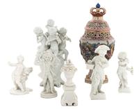 A Collection of Blanc de Chine Articles Height of first 4 inches.