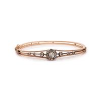 ROSE GOLD AND DIAMOND BANGLE BRACELET