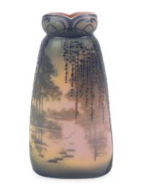 A Devez Cameo Glass Vase — 20TH CENTURY