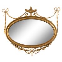 An Adam Style Giltwood Mirror