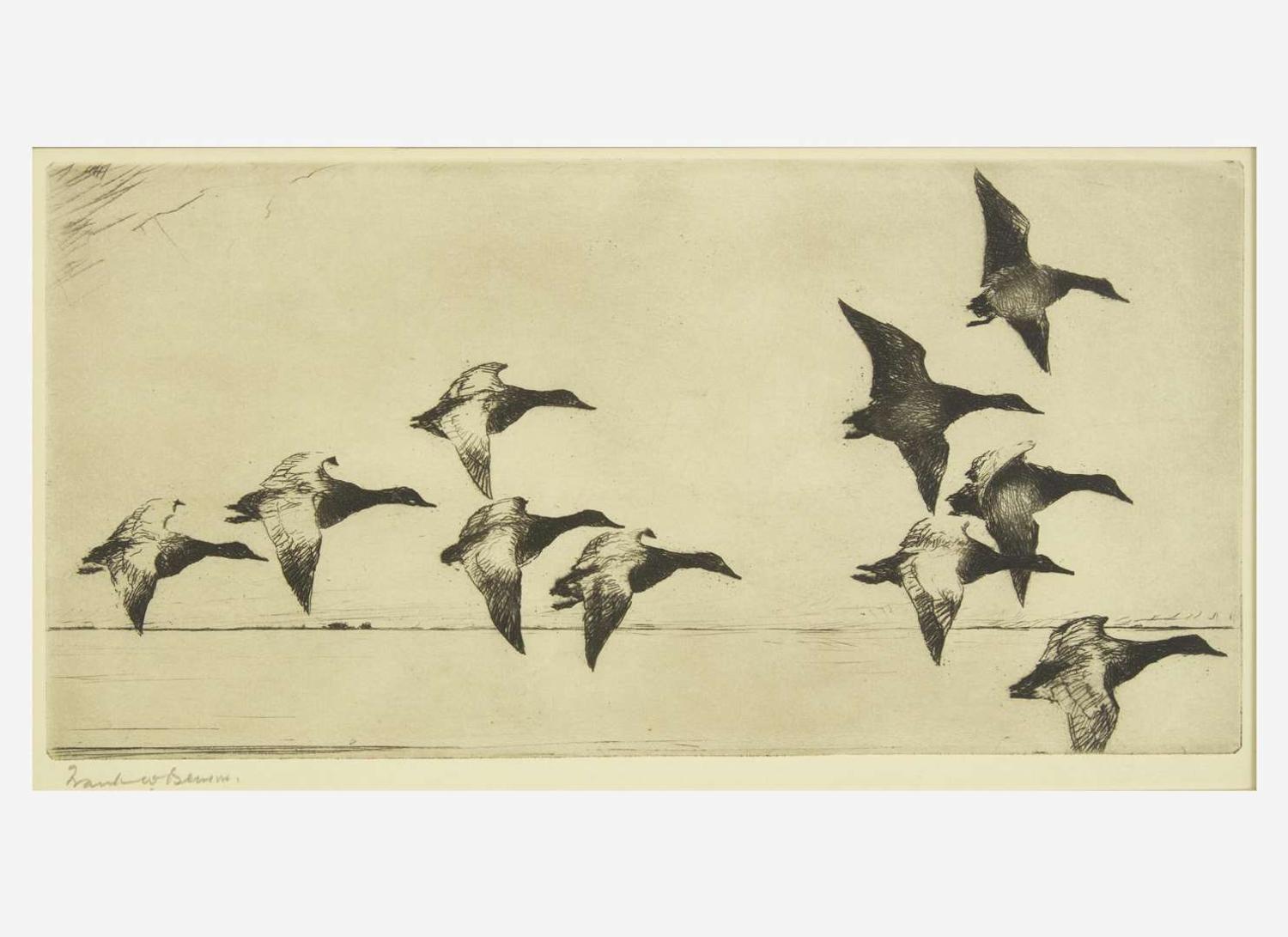 [Prints] Benson, Frank W.: Group of 4 Sporting Prints