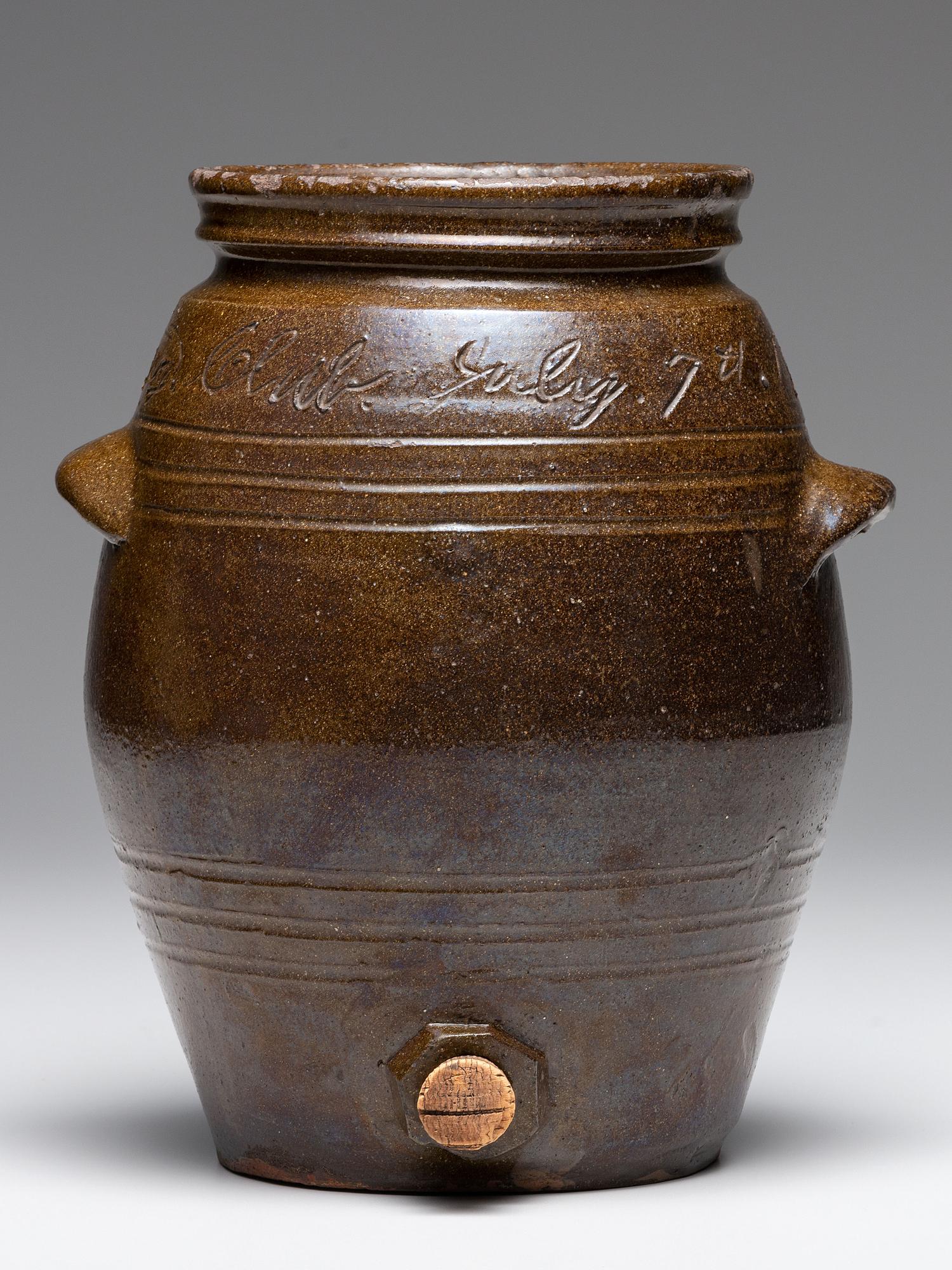 A Rare North or South Carolina “Colored Republicing Club” Stoneware Cooler