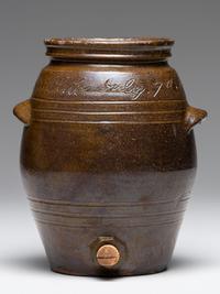 A Rare North or South Carolina “Colored Republicing Club” Stoneware Cooler