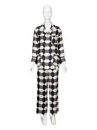 GUCCI, PRINTED SILK TWILL PAJAMA ENSEMBLE