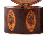 A Group of Four English Marquetry Tea Caddies