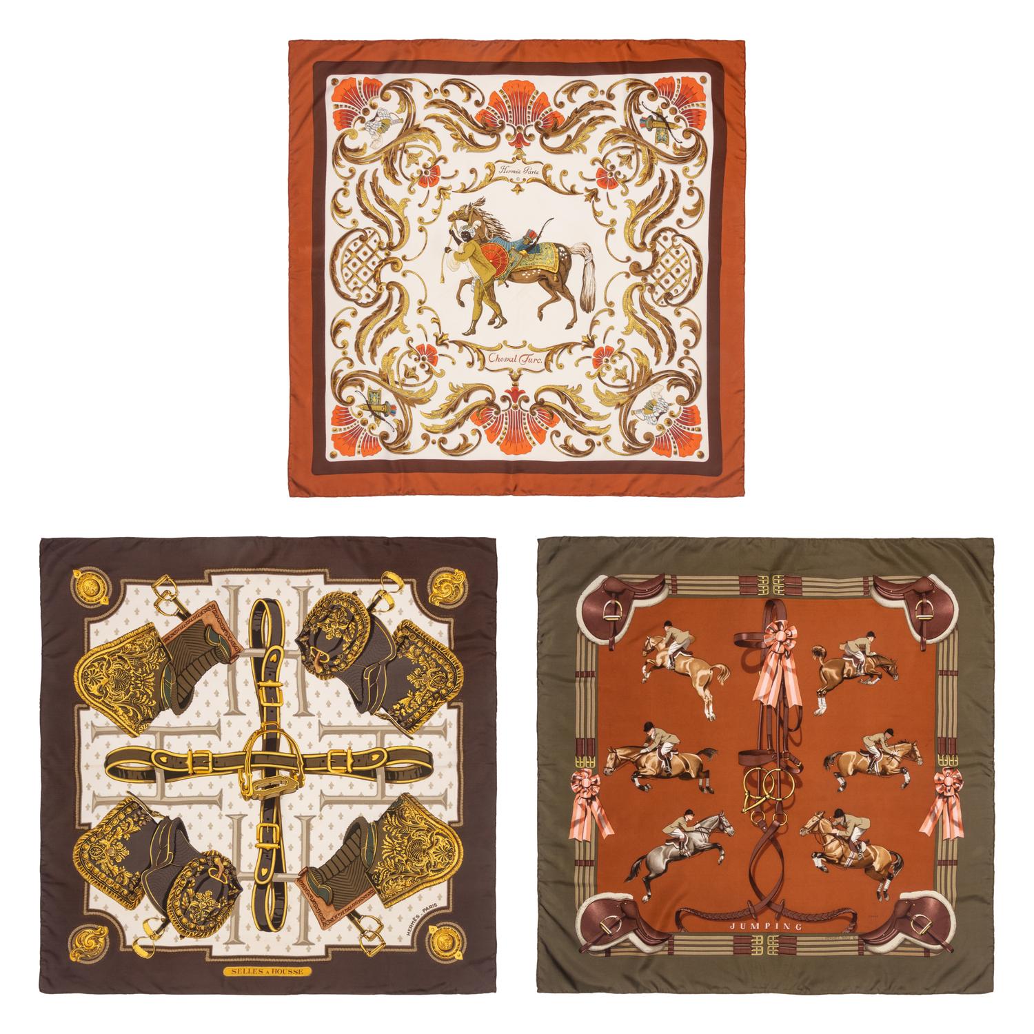 Three Hermès Scarves