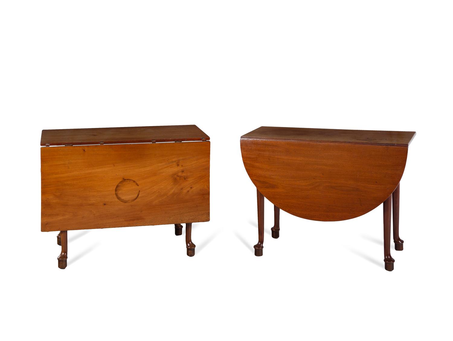 A George II Mahogany Convertible Dining Table
