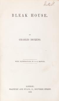 DICKENS, CHARLES. Two first eds. in book form. Little Dorrit. London, 1857. 2 vols. Bleak House. London, 1853.