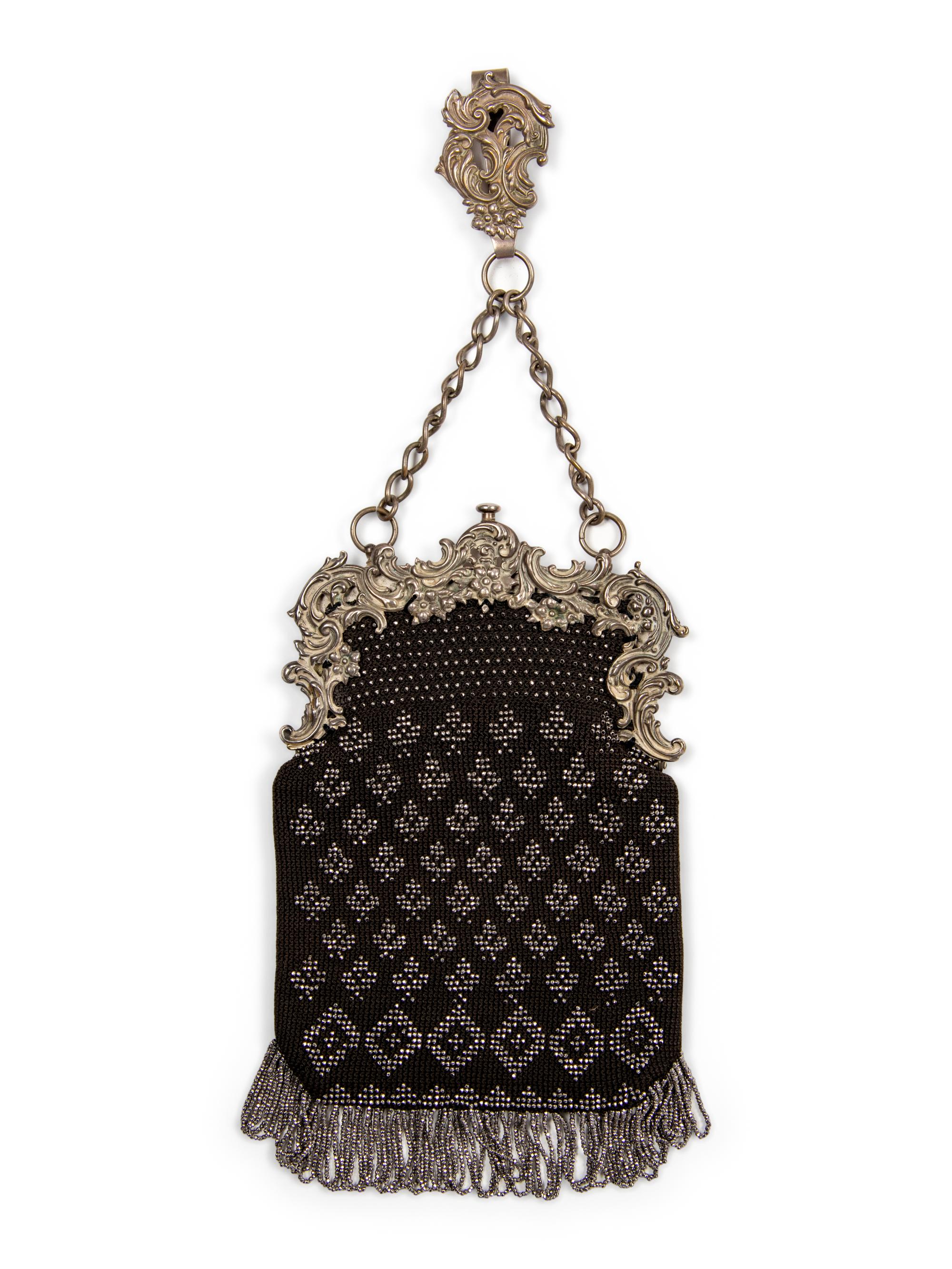 Collection of Sixteen Beaded and Embroidered Fabric and Leather Bags, 1850-1905