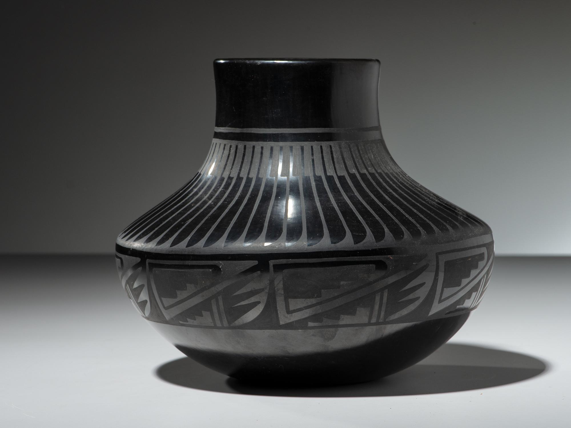 Blackware Pottery Jar