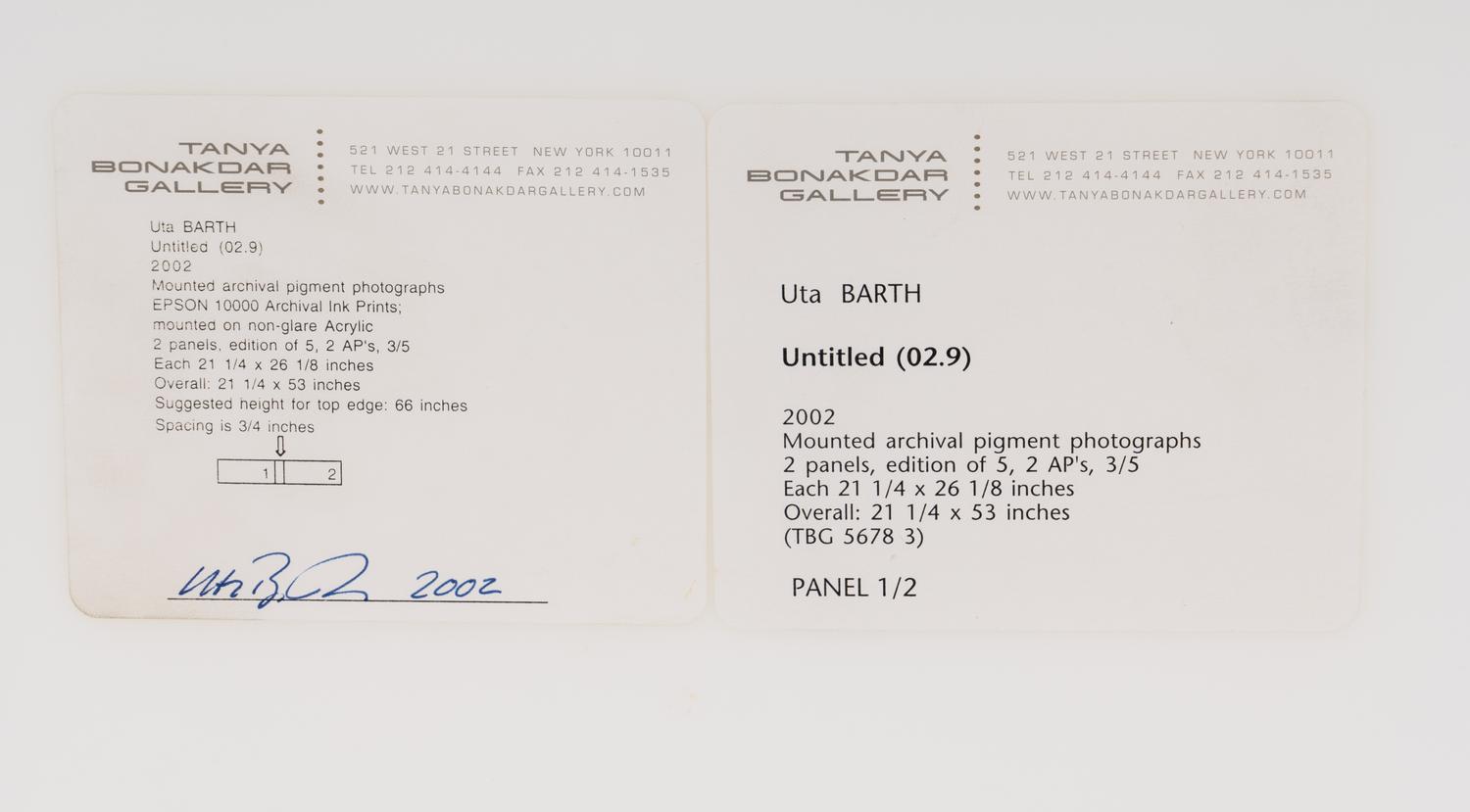 Untitled (02.9) , 2002 (diptych)