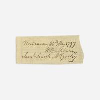 [Hamilton, Alexander] [Society for Establishing Useful Manufactures] Group of 3 Documents Relating the Society for Establishing Useful Manufactures