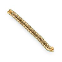 HAMMERMAN BROTHERS, YELLOW GOLD, TURQUOISE, SAPPHIRE AND DIAMOND BRACELET