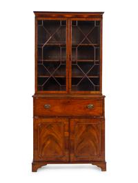 A George III Mahogany Secretary Bookcase