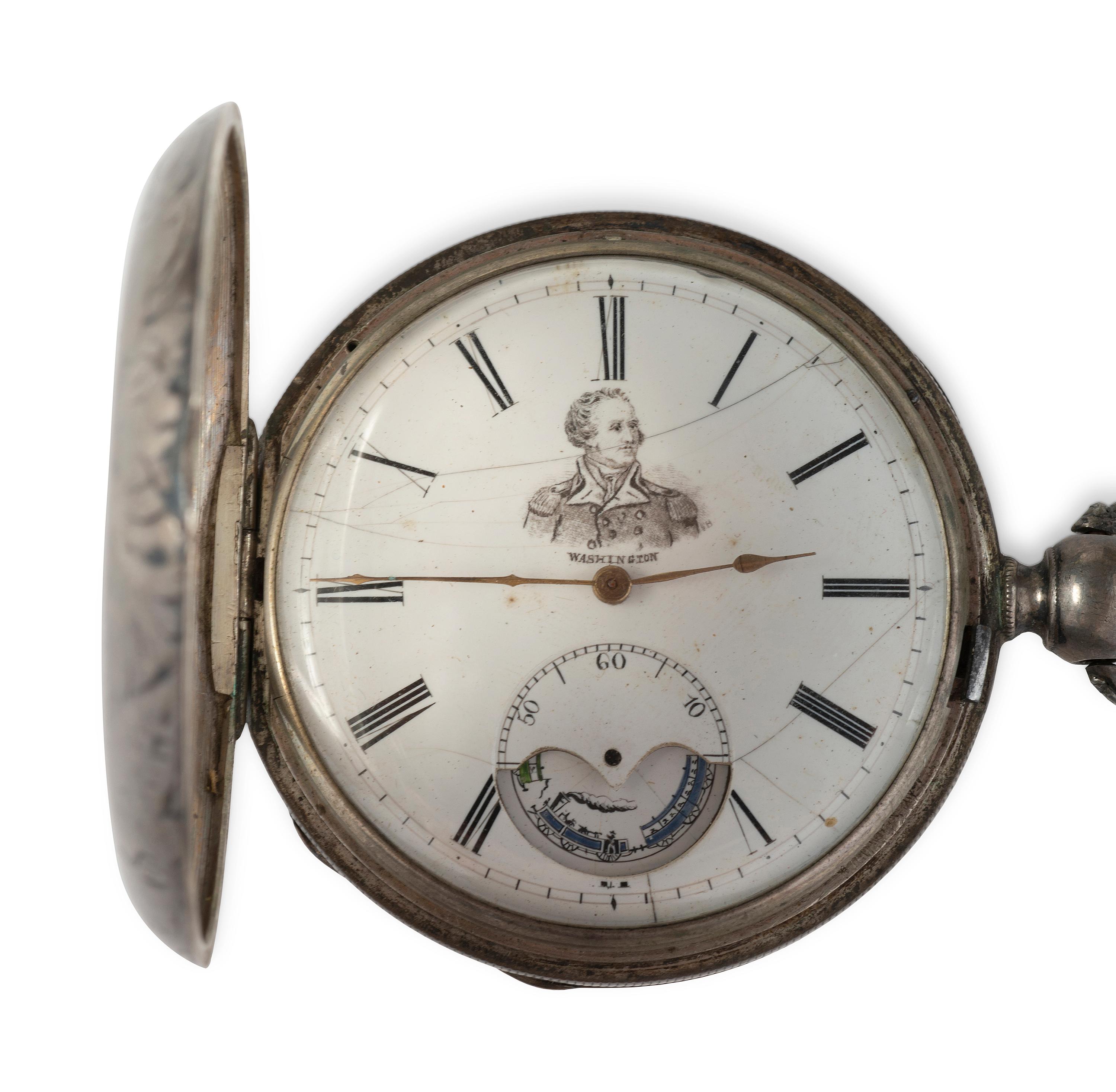 Private John R. Hallam, Company H., 2nd Ohio Volunteer Infantry Regiment. Pocket watch and letter.