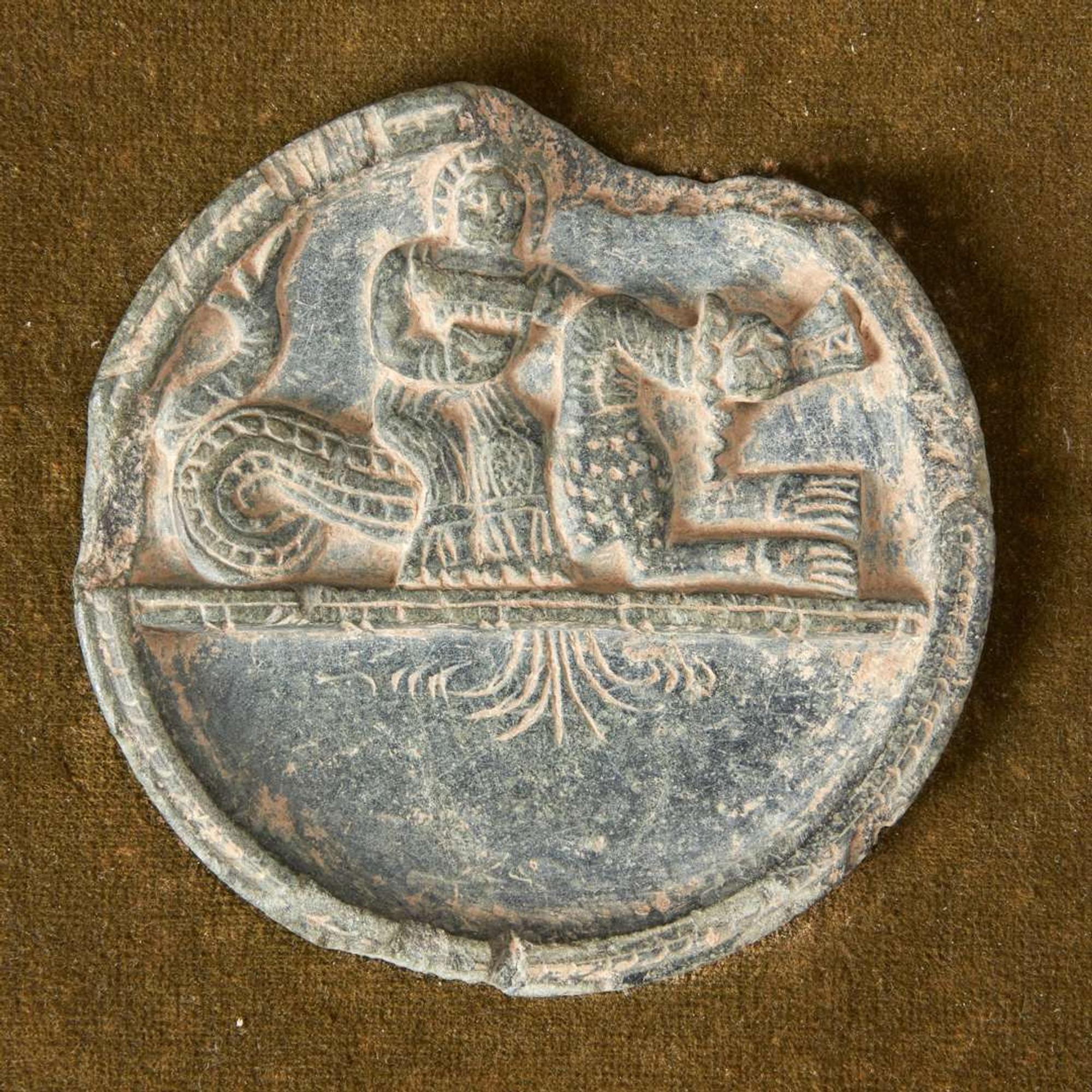 Two carved schist philae 片岩雕件两件 Possibly Gandhara, 2nd to 5th Century ???? ?????