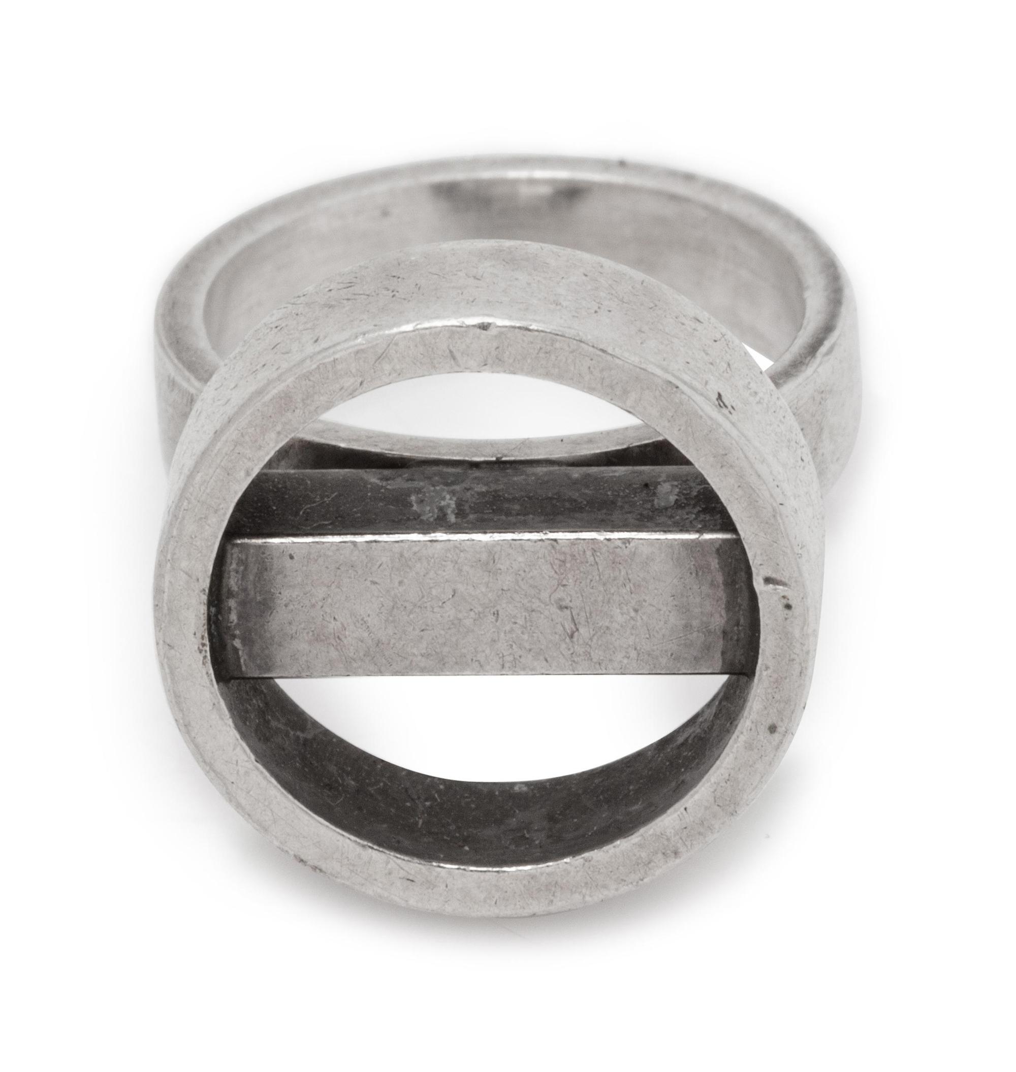 A Modernist Sterling Silver Ring, Soren Georg Jensen for Georg Jensen,