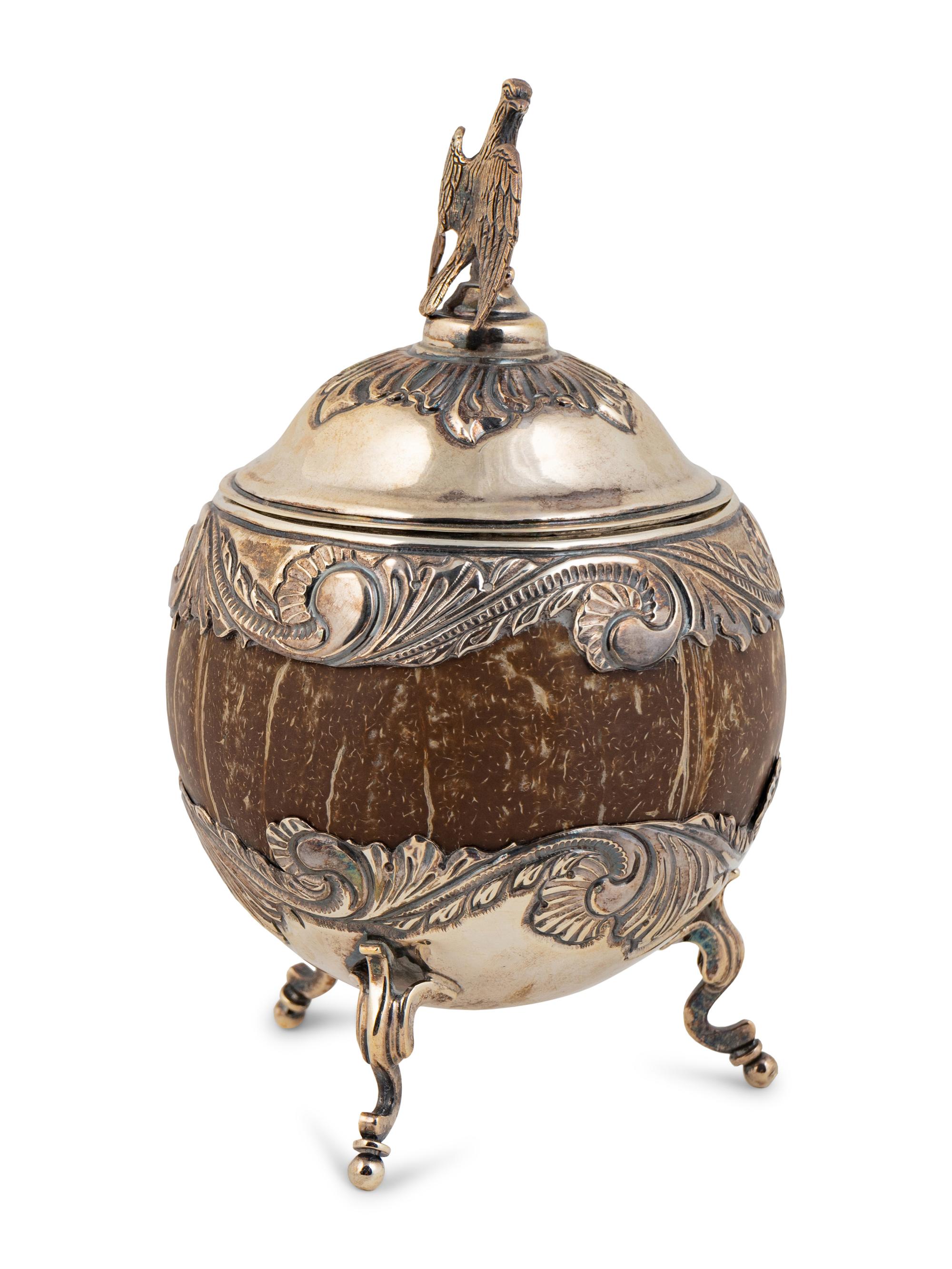 An Argentinian Silver Mounted Coconut Cup — 19TH CENTURY