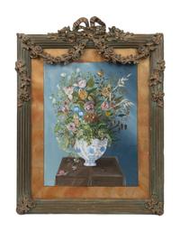 A Pair of Floral Still Life Paintings — 20TH CENTURY