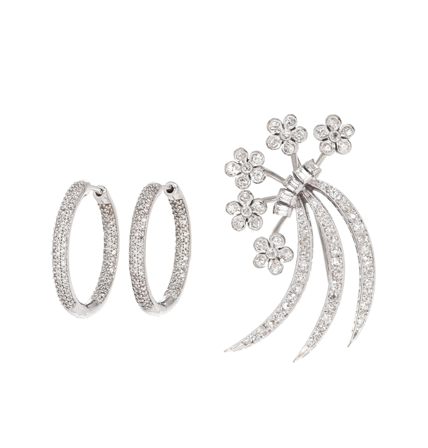 COLLECTION OF DIAMOND JEWELRY