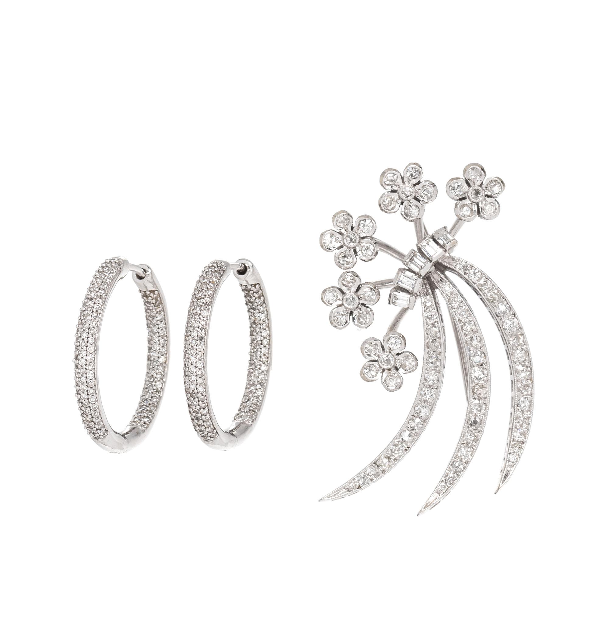 COLLECTION OF DIAMOND JEWELRY
