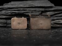 Navajo Lidded Silver Boxes