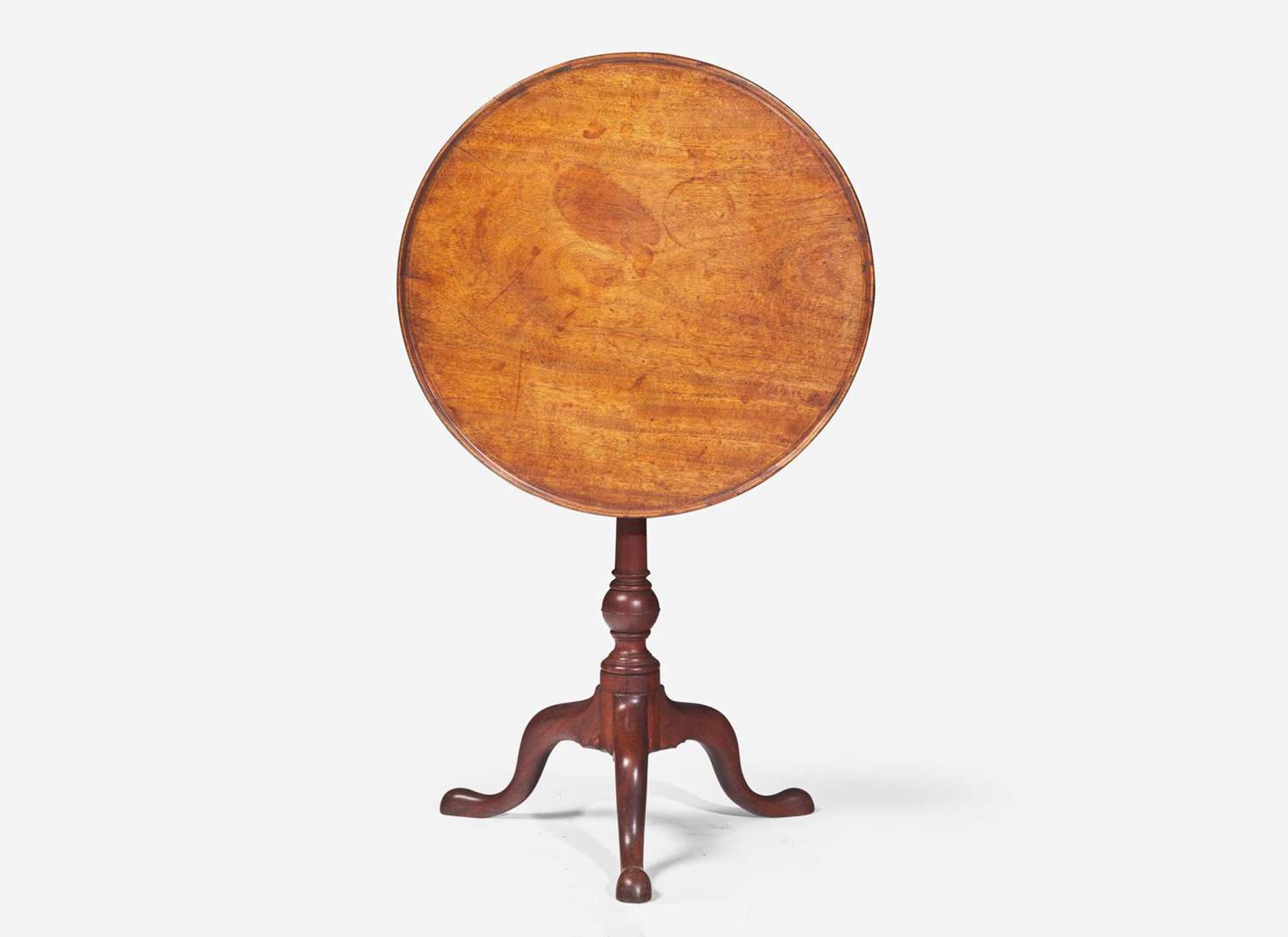 A Queen Anne mahogany tilt-top candlestand, Philadelphia, PA, circa 1760