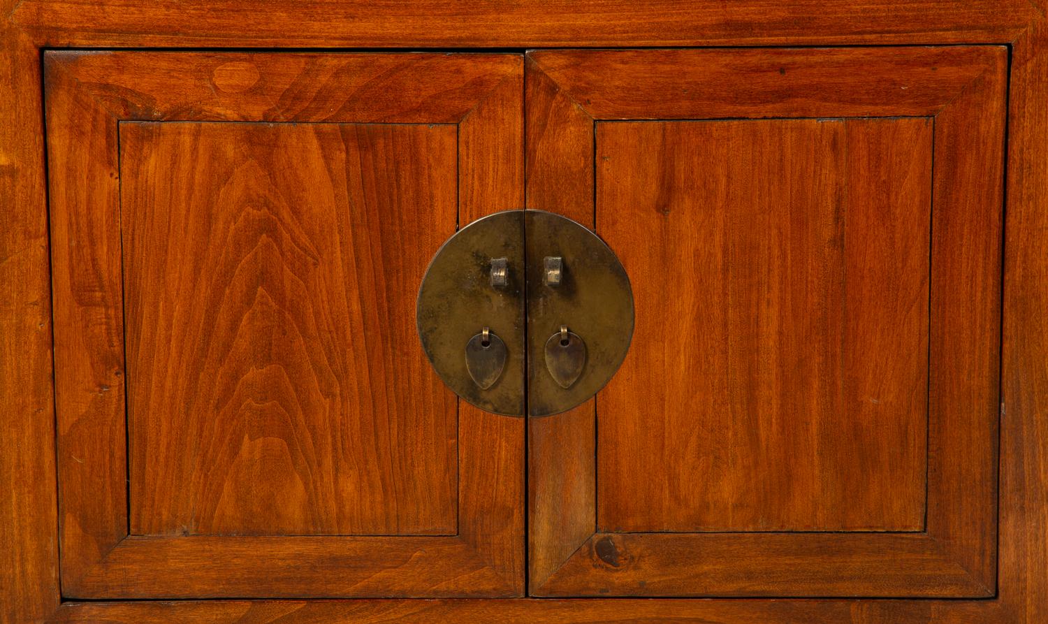 A Chinese Hardwood Cabinet with Iron Mounts — 20TH CENTURY
