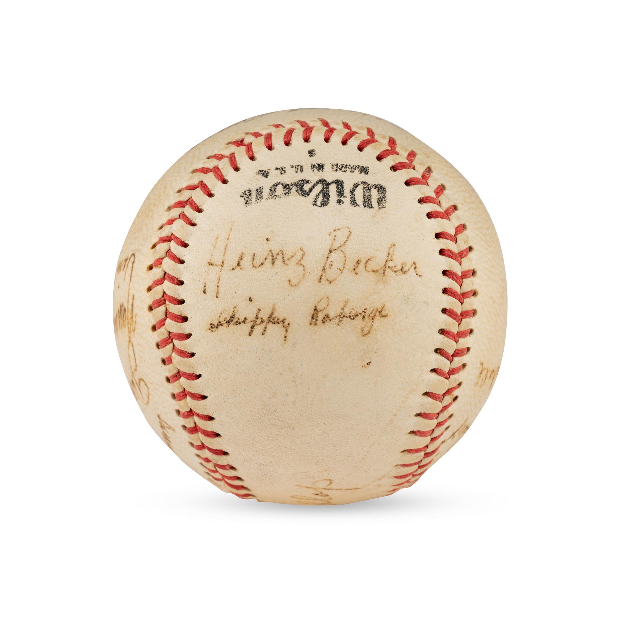 A 1948 Milwaukee Brewers Team Signed Autograph Baseball