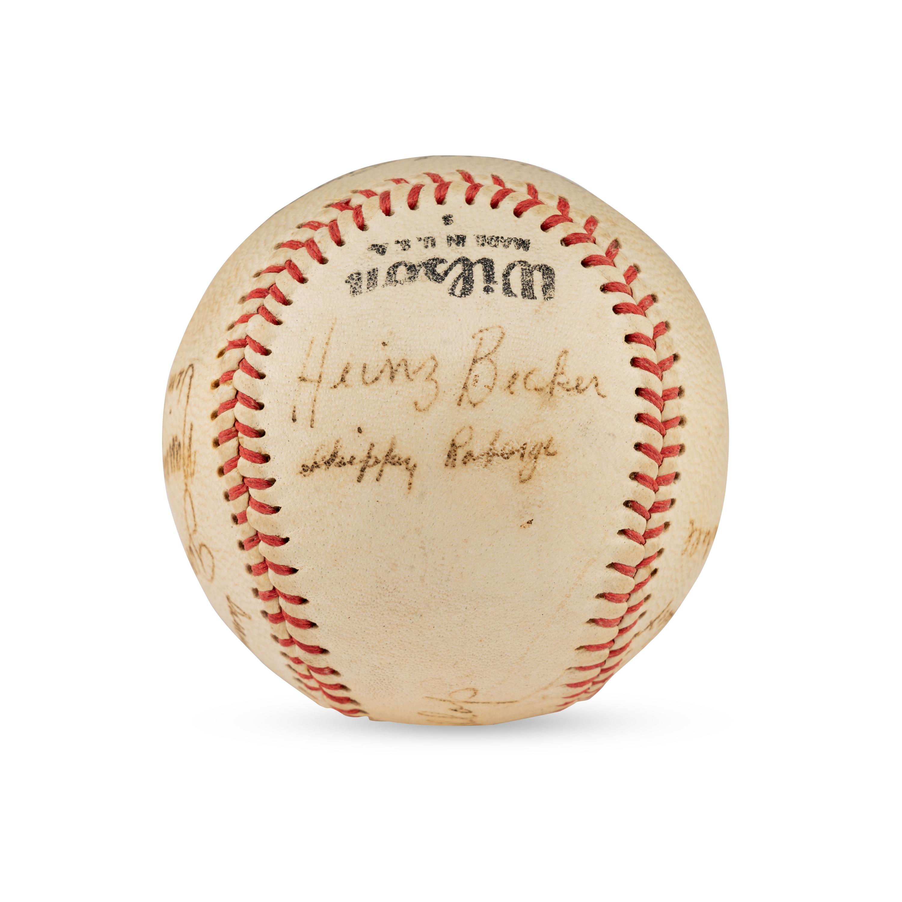 A 1948 Milwaukee Brewers Team Signed Autograph Baseball