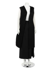 Christian Dior Sleeveless Cashmere Duster and Silk Culottes