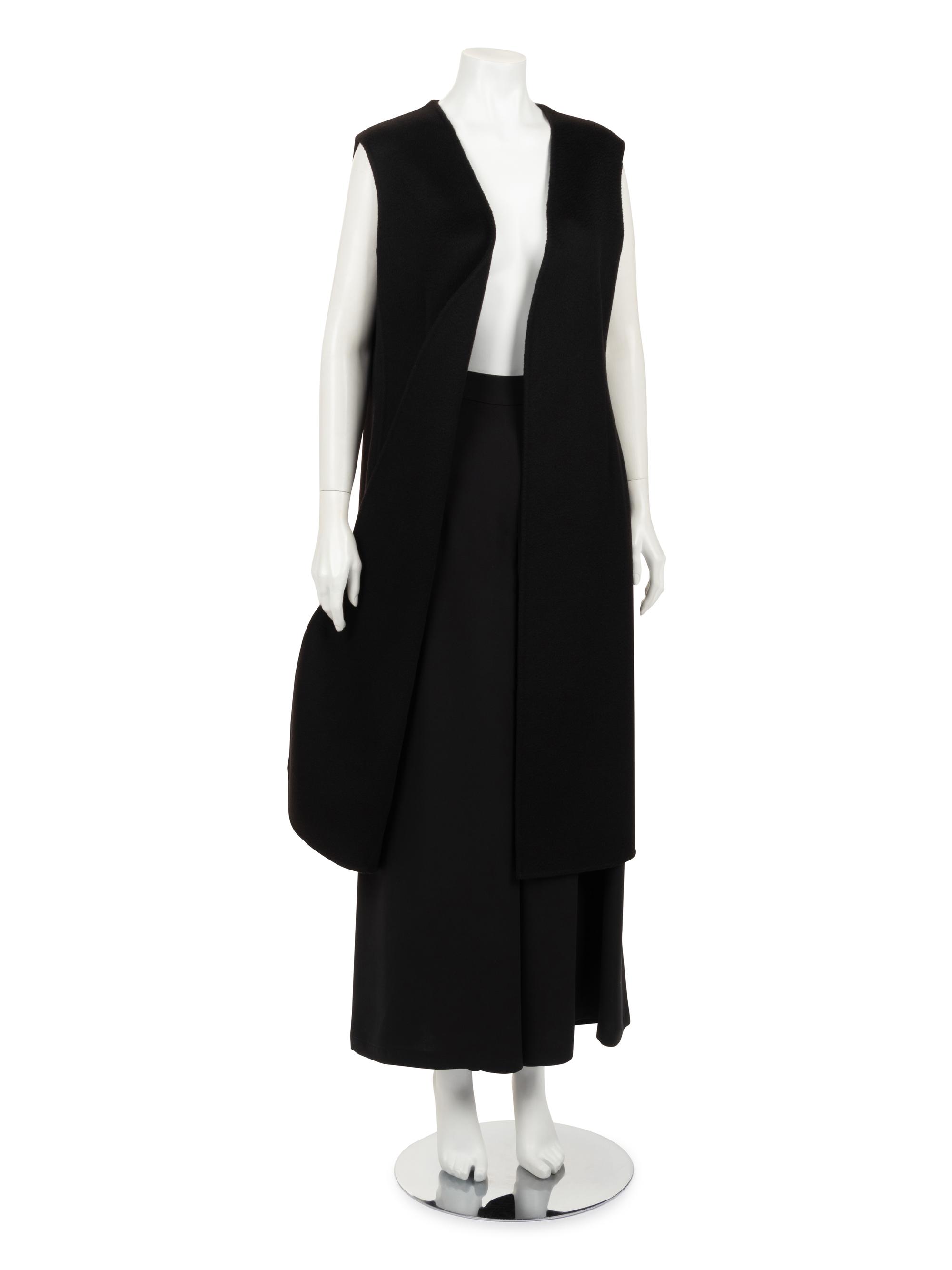 Christian Dior Sleeveless Cashmere Duster and Silk Culottes