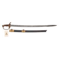 Saurbier Model 1850 Foot Officer's Sword Presented to Lt. J.C. Schoen 8th NY Cavalry & 151 NY Infantry - KIA at Cold Harbor - with CDV