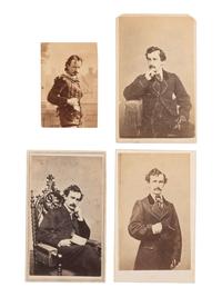 [BOOTH, John Wilkes (1838-1865)]. Group of 3 CDVs, plus.