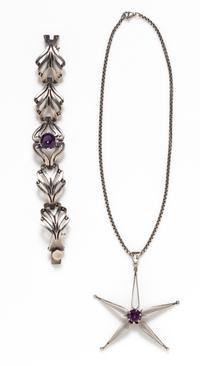A Collection of Sterling Silver and Synthetic Gemstone Jewelry, 48.60 dwts.