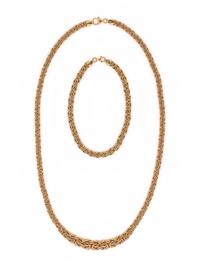 FRENCH, BICOLOR GOLD SET