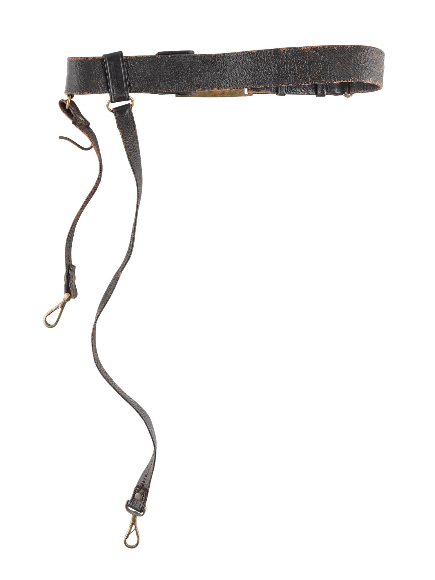 [CIVIL WAR]. Officer's sword belt equipped with Model 1851 belt plate.