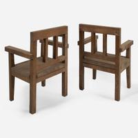 American Arts & Crafts Pair of Armchairs, USA, circa 1900