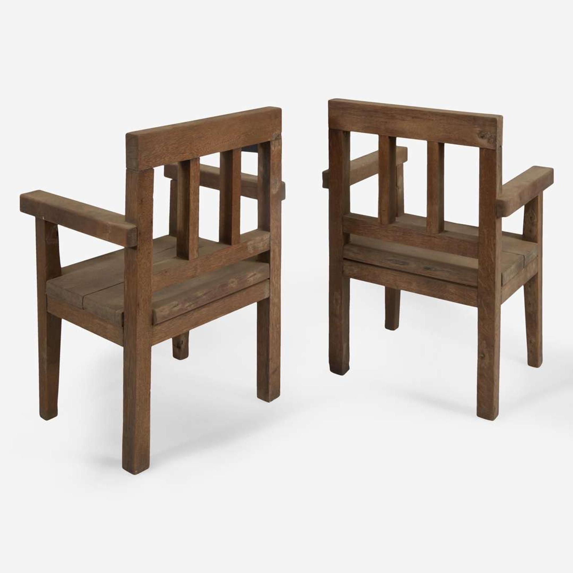 American Arts & Crafts Pair of Armchairs, USA, circa 1900