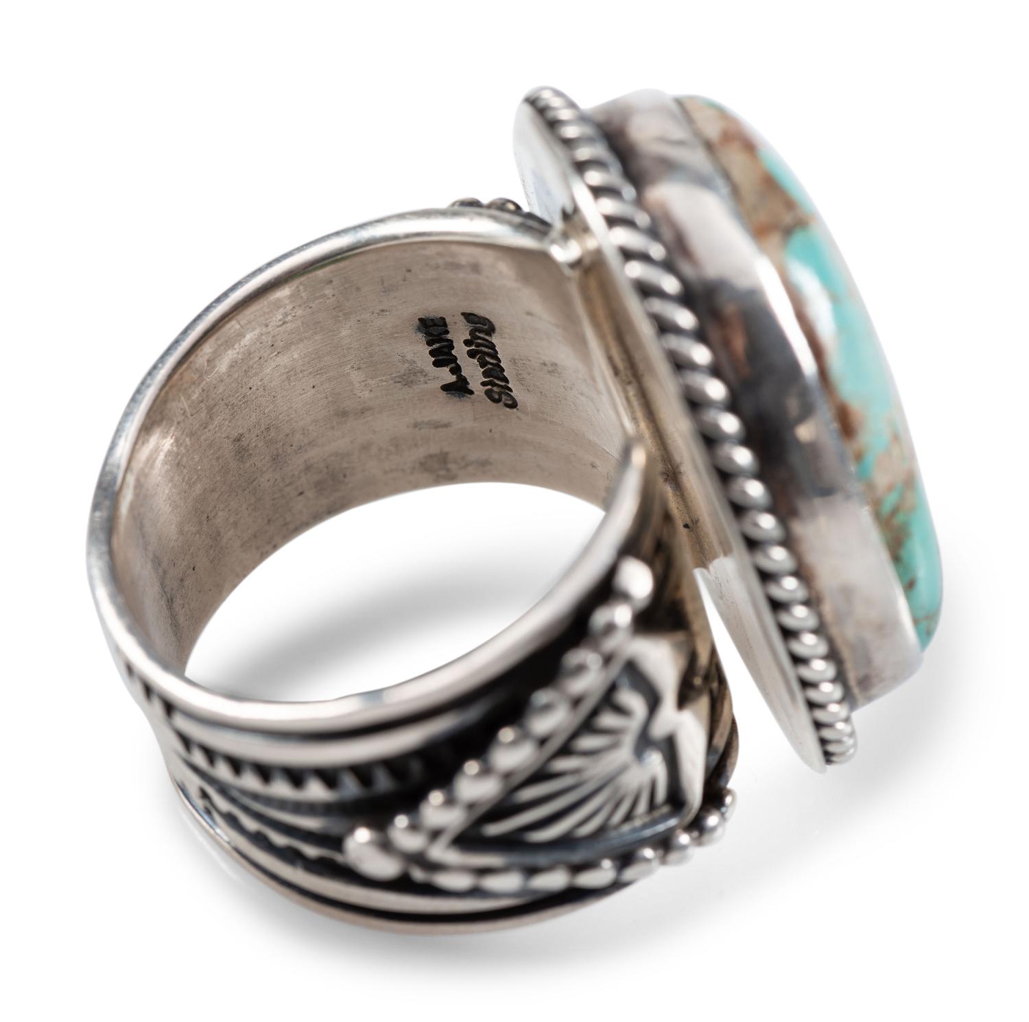 Navajo Sterling Silver Rings, with Inlay