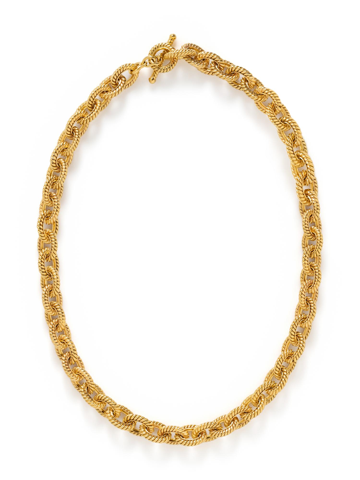 TIFFANY & CO., YELLOW GOLD NECKLACE