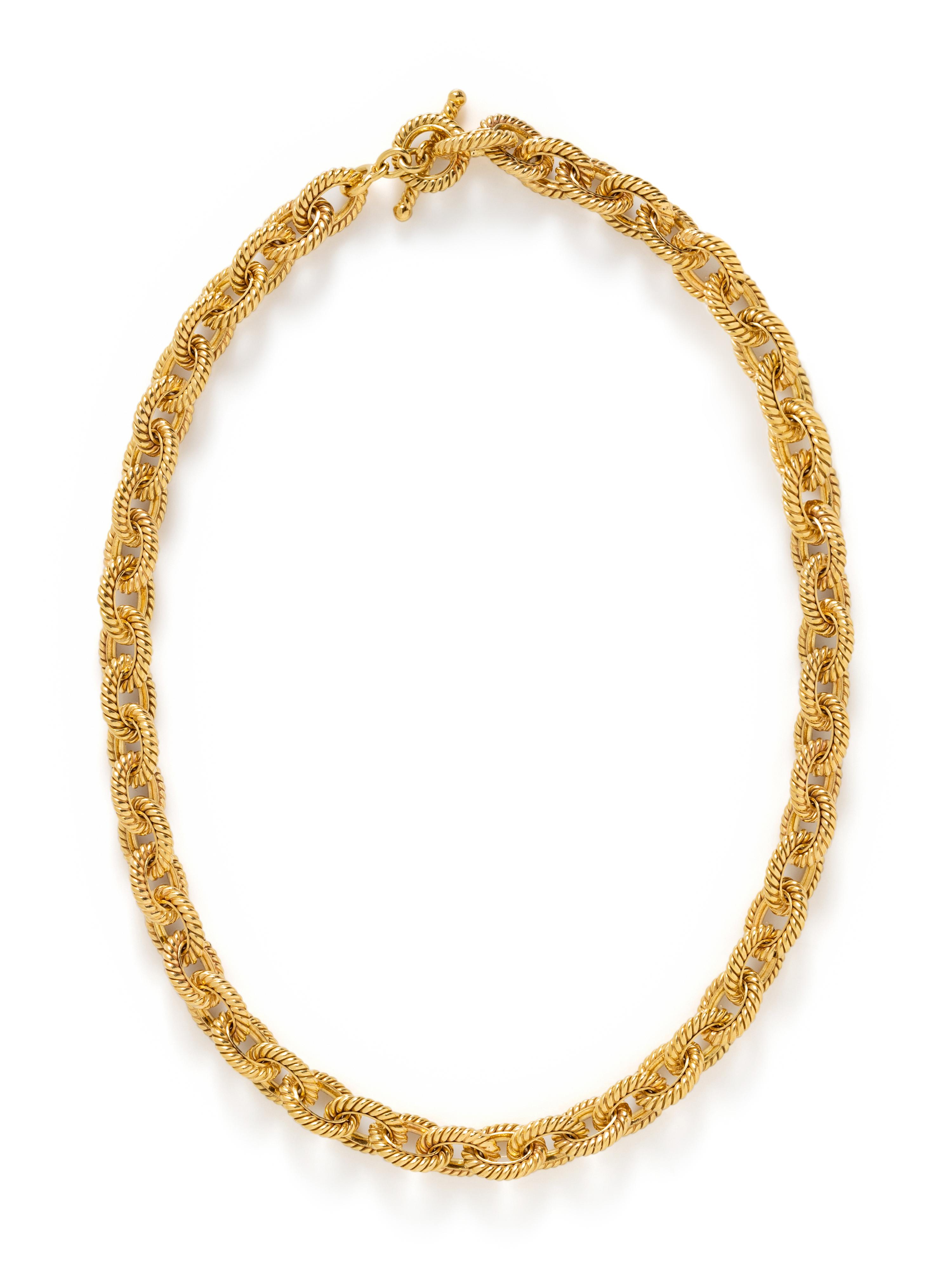 TIFFANY & CO., YELLOW GOLD NECKLACE