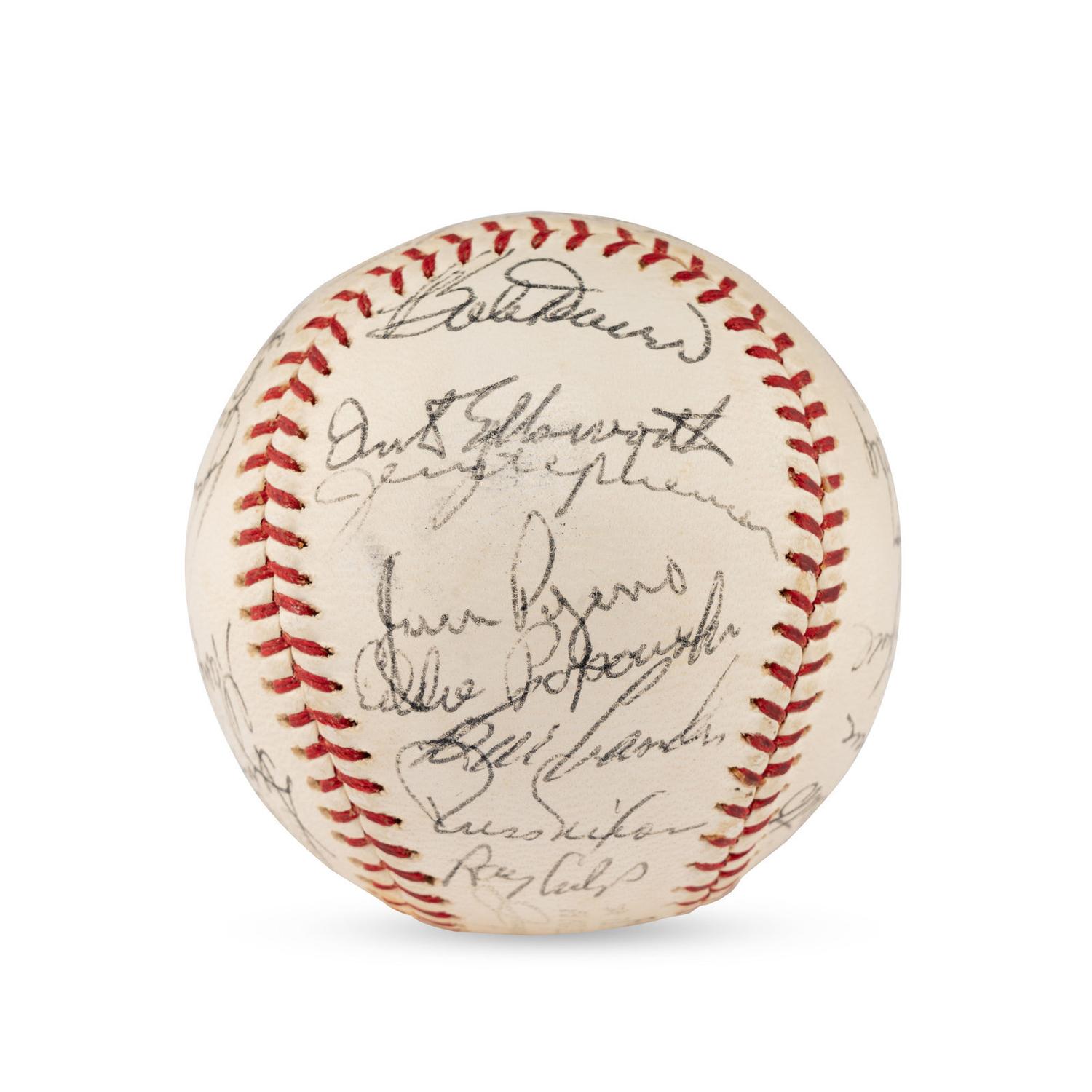 A Large Group of Assorted 1950s-2000s Boston Red Sox Team Signed Autograph Baseballs