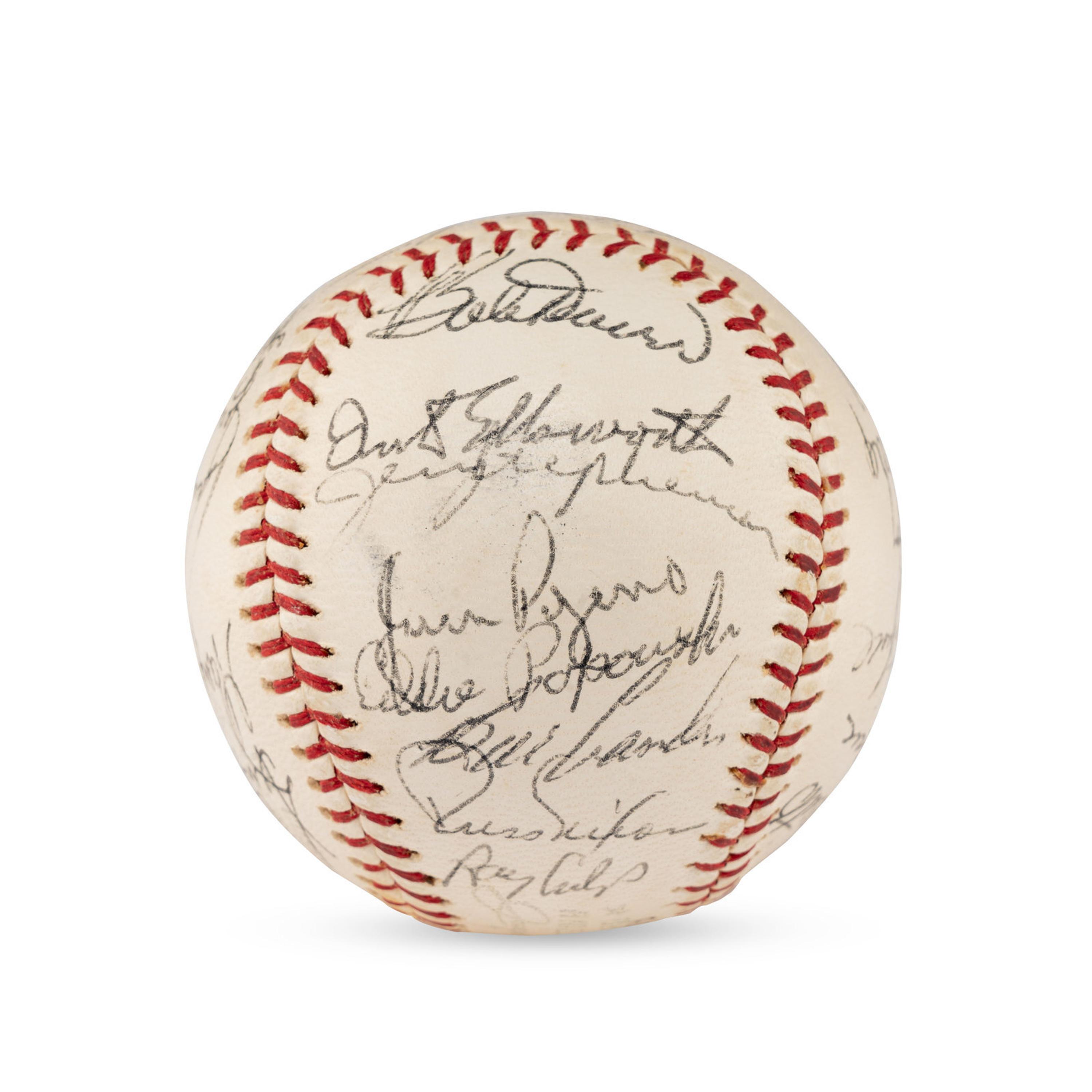 A Large Group of Assorted 1950s-2000s Boston Red Sox Team Signed Autograph Baseballs