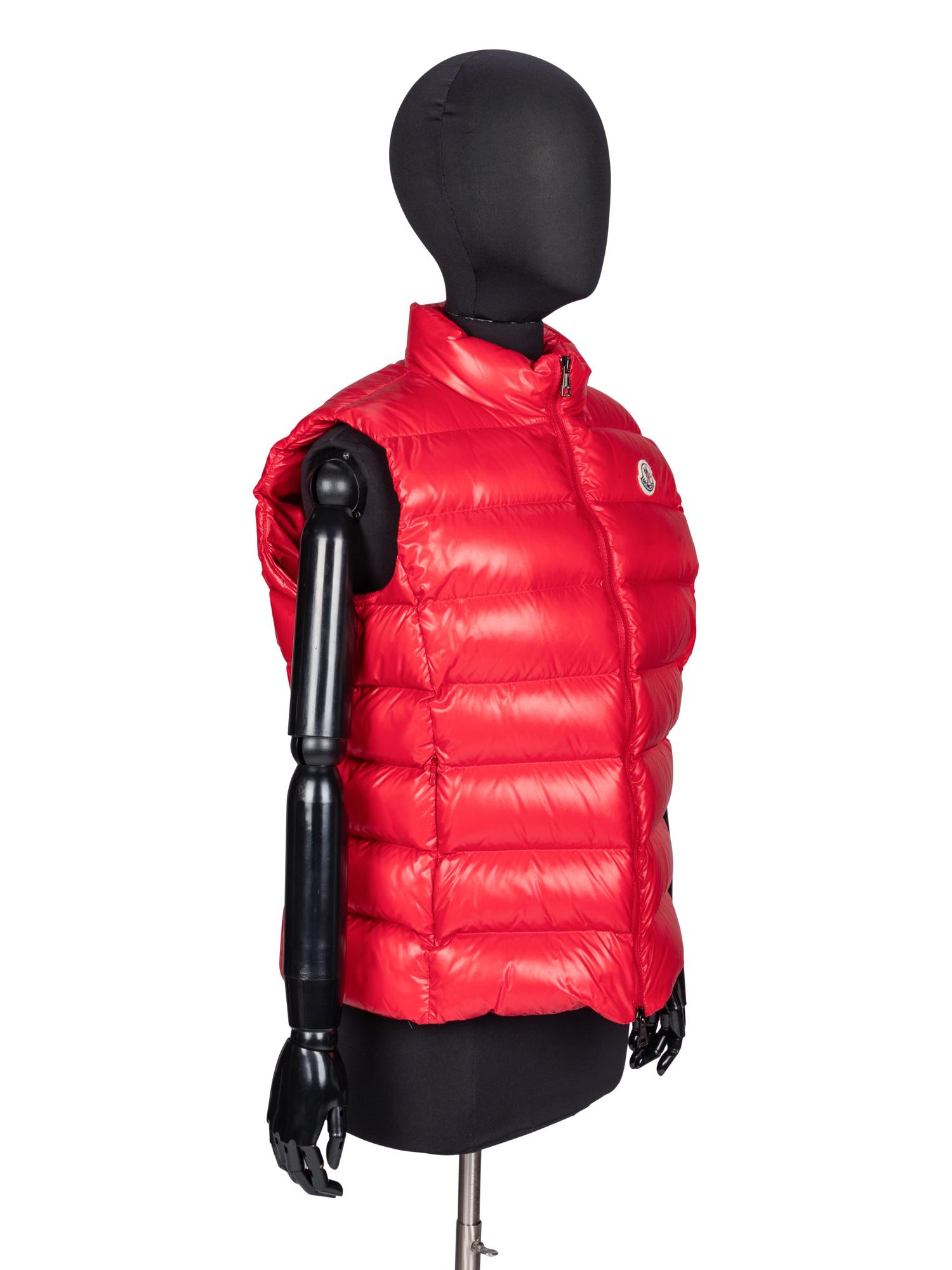 Moncler, Red Puffer Vest