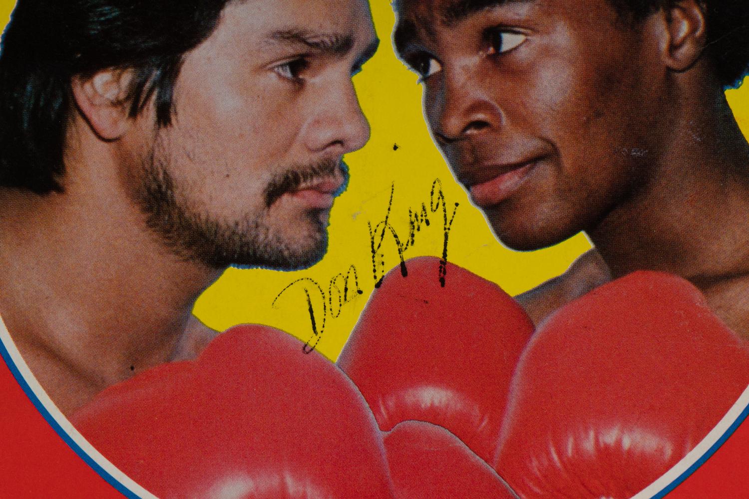 A 1980 Sugar Ray Leonard vs. Roberto Duran "No Mas" On Site Fight Program Signed by Leonard, Angelo Dundee and Don King,