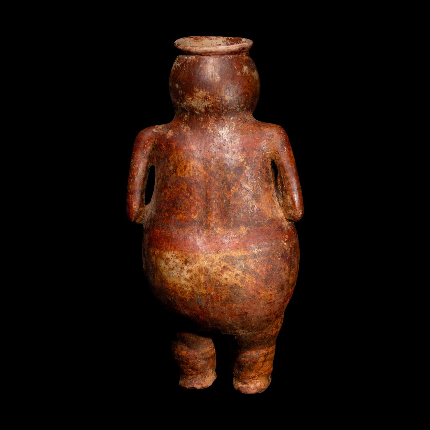 A Nariño Polychrome Figural Vessel