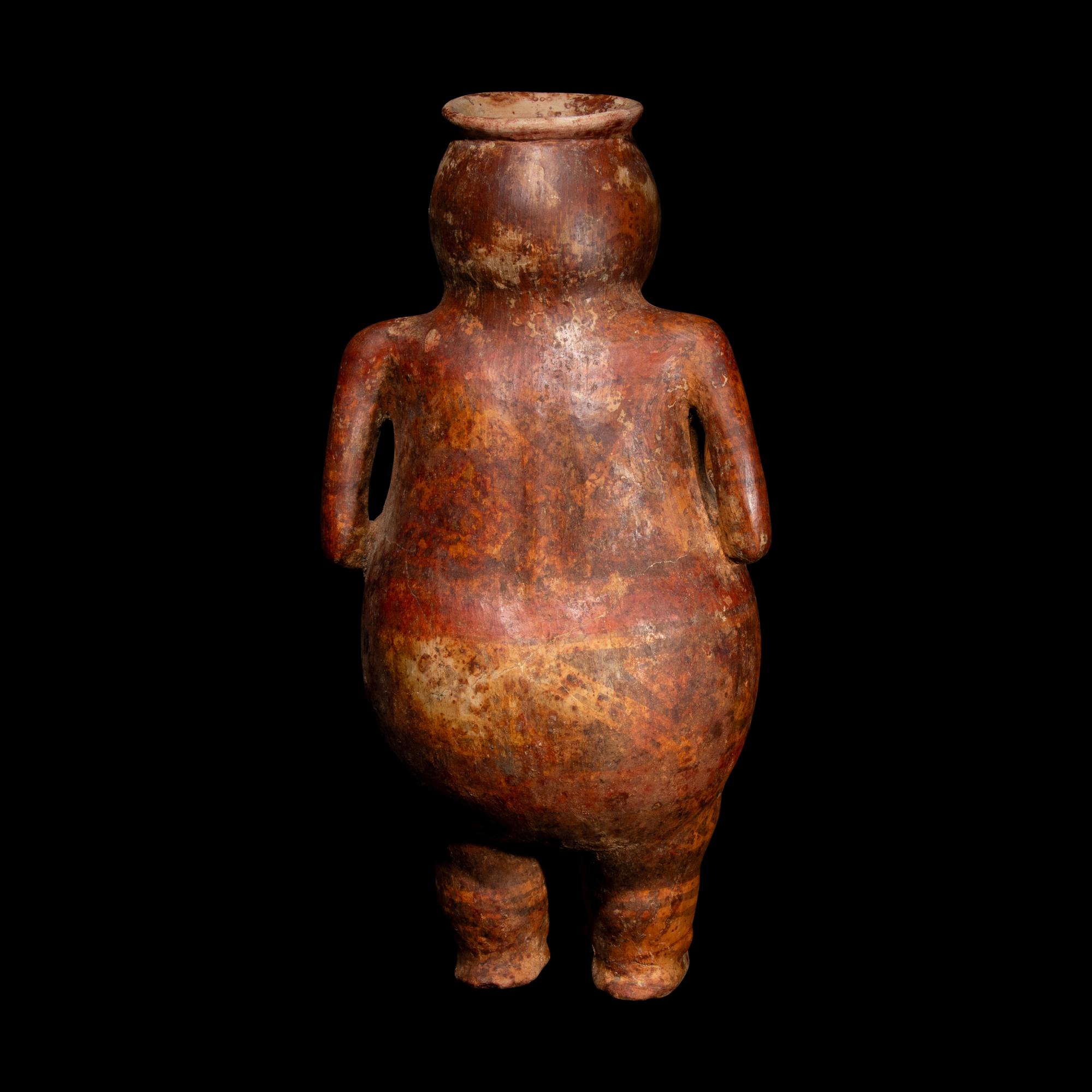 A Nariño Polychrome Figural Vessel