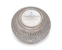 A Five-Piece Sterling Silver Coffee Service in the Persian Taste